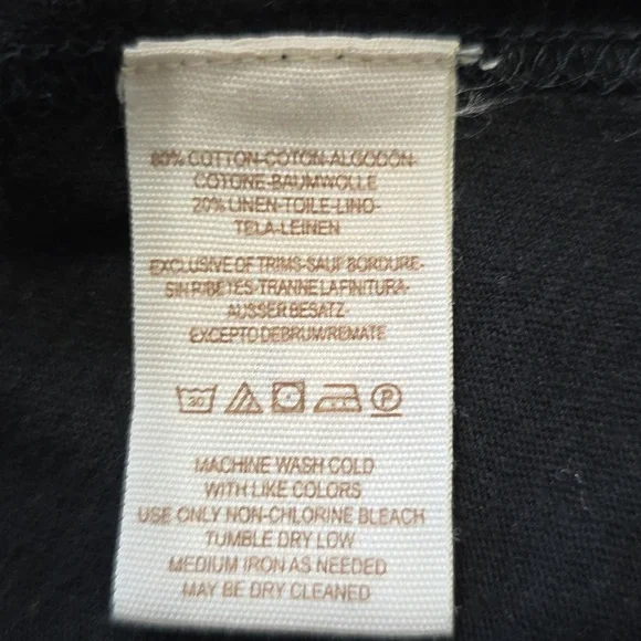 Women's Black Lace Yoke Long Sleeve Embroided Top - Picture 10 of 12